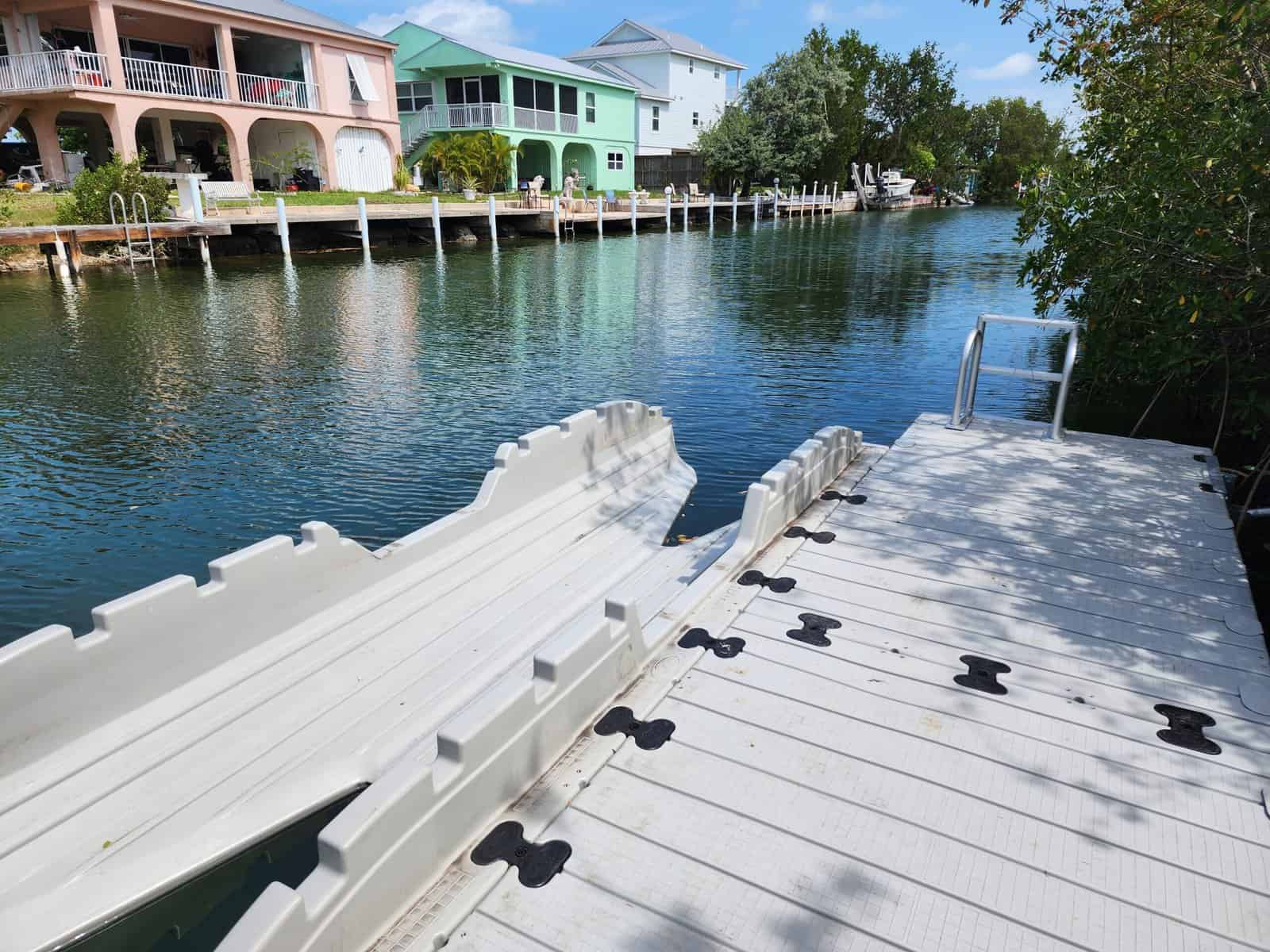 Tropical Lot Kayak Launch Dock