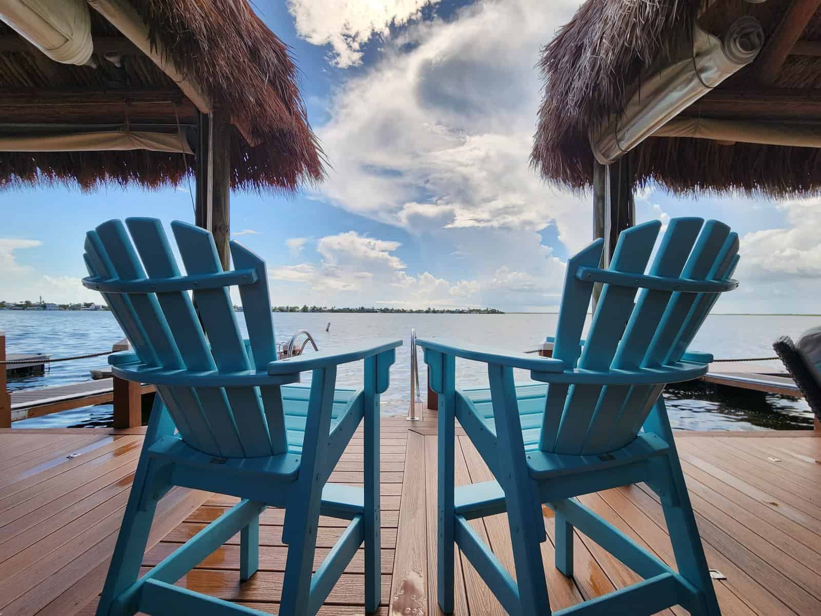 Captains Chairs on the bay