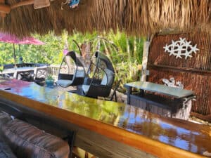 Lot 08 Outside Tiki Egg Chairs