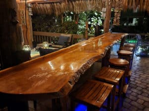 Lot 08 Live Edge Bar